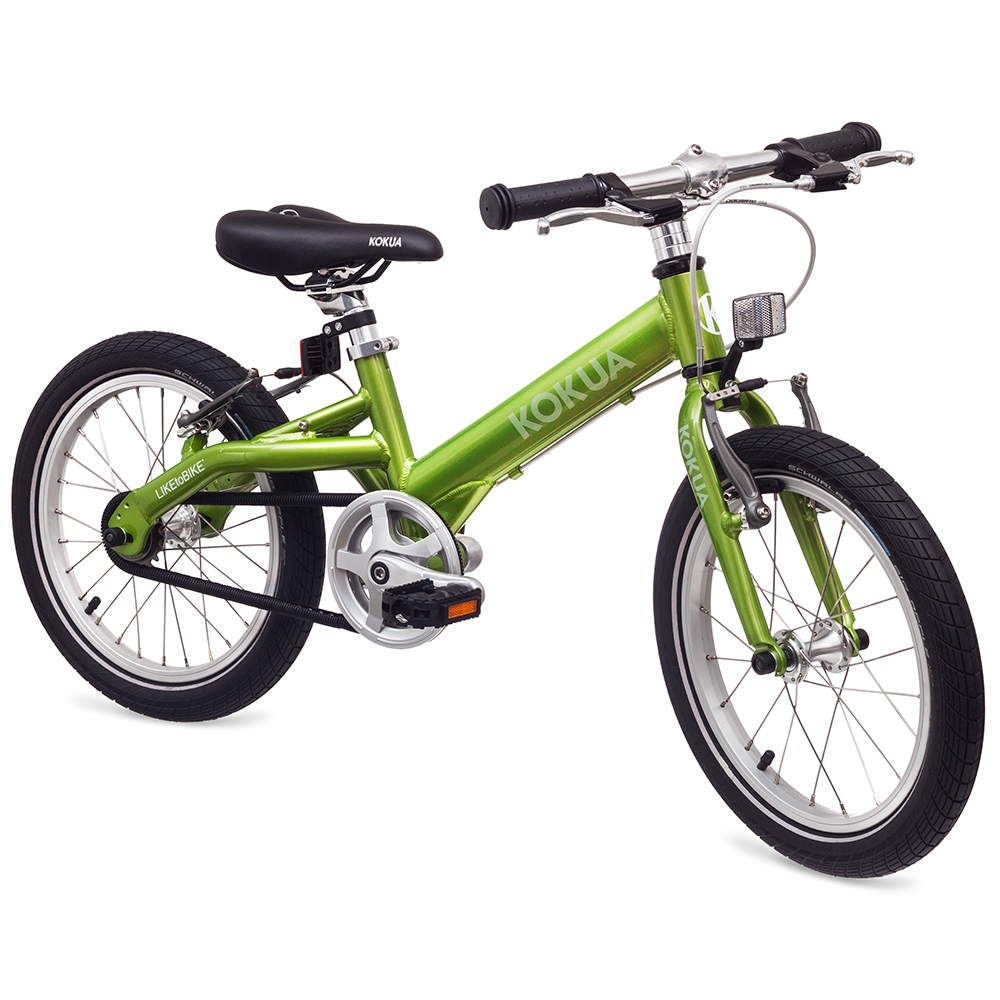 Велосипед KOKUA LIKEtoBIKE 16 V-Brakes green зеленый 6