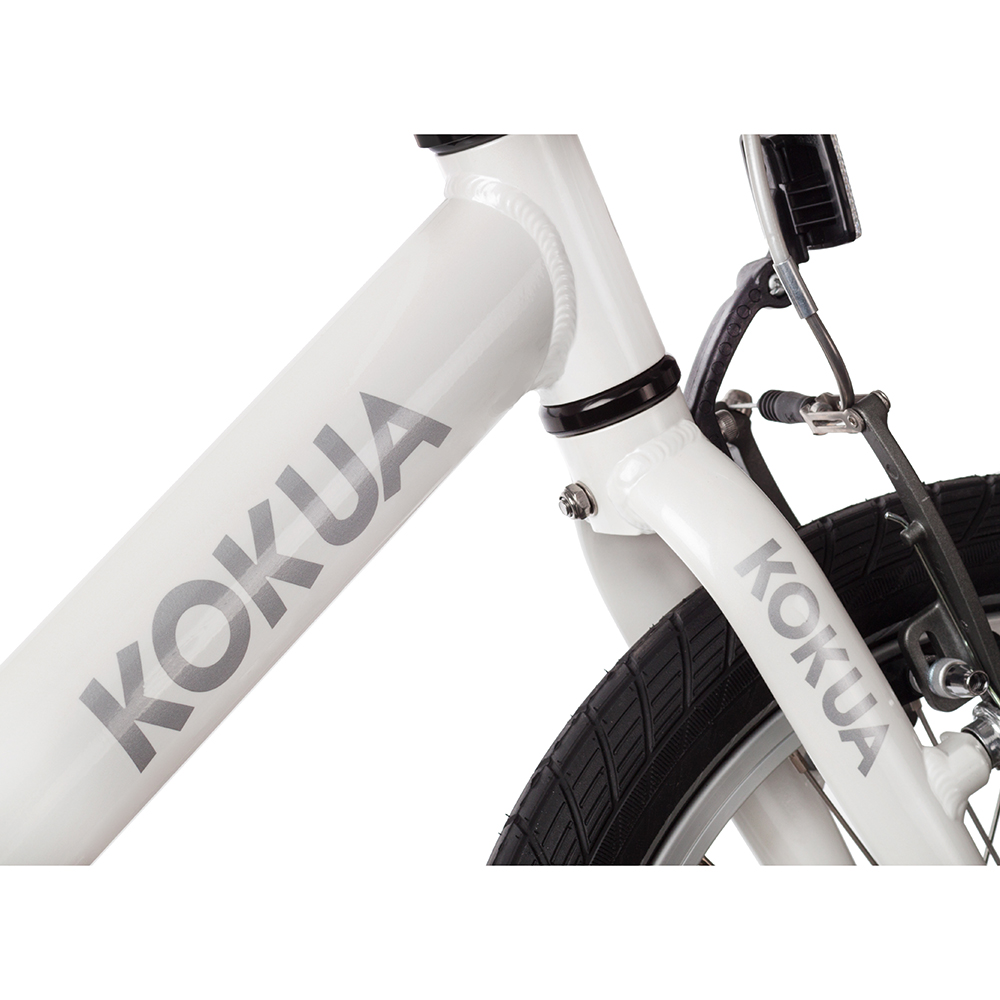 Велосипед KOKUA LIKEtoBIKE 16 V-Brakes pearl white жемчужный 6